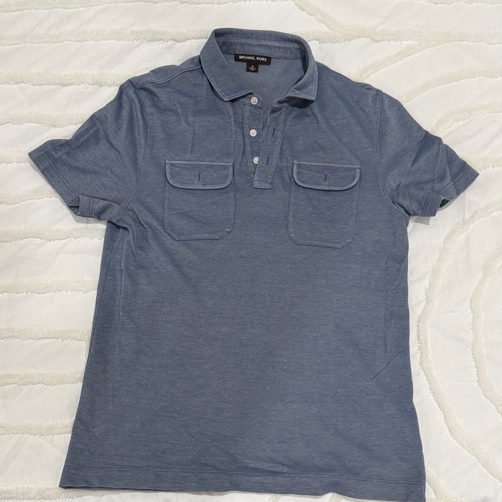 Michael Kors Slate Blue Polo Shirt